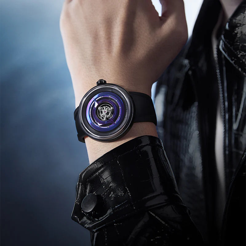 Peacock Black Hole Central Tourbillon Watch– Event Horizon Edition