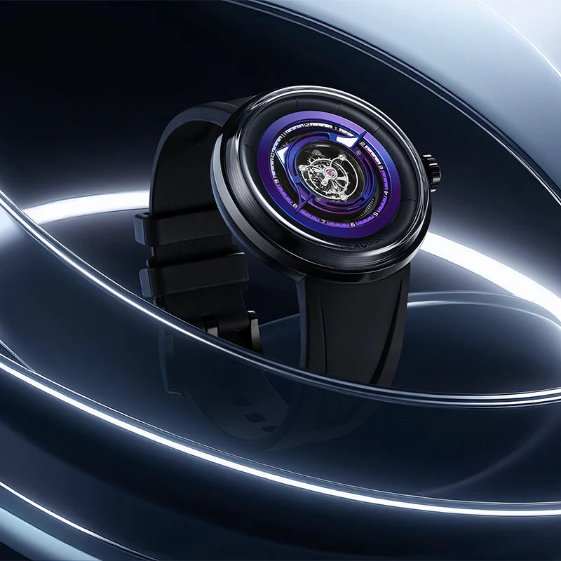 Peacock Black Hole Central Tourbillon Watch– Event Horizon Edition