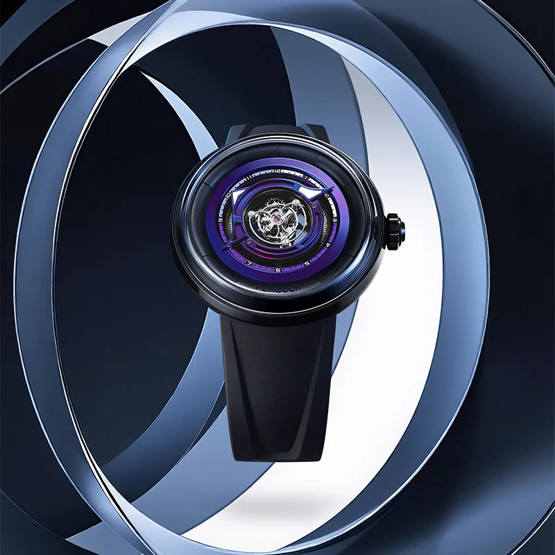 Peacock Black Hole Central Tourbillon Watch– Event Horizon Edition