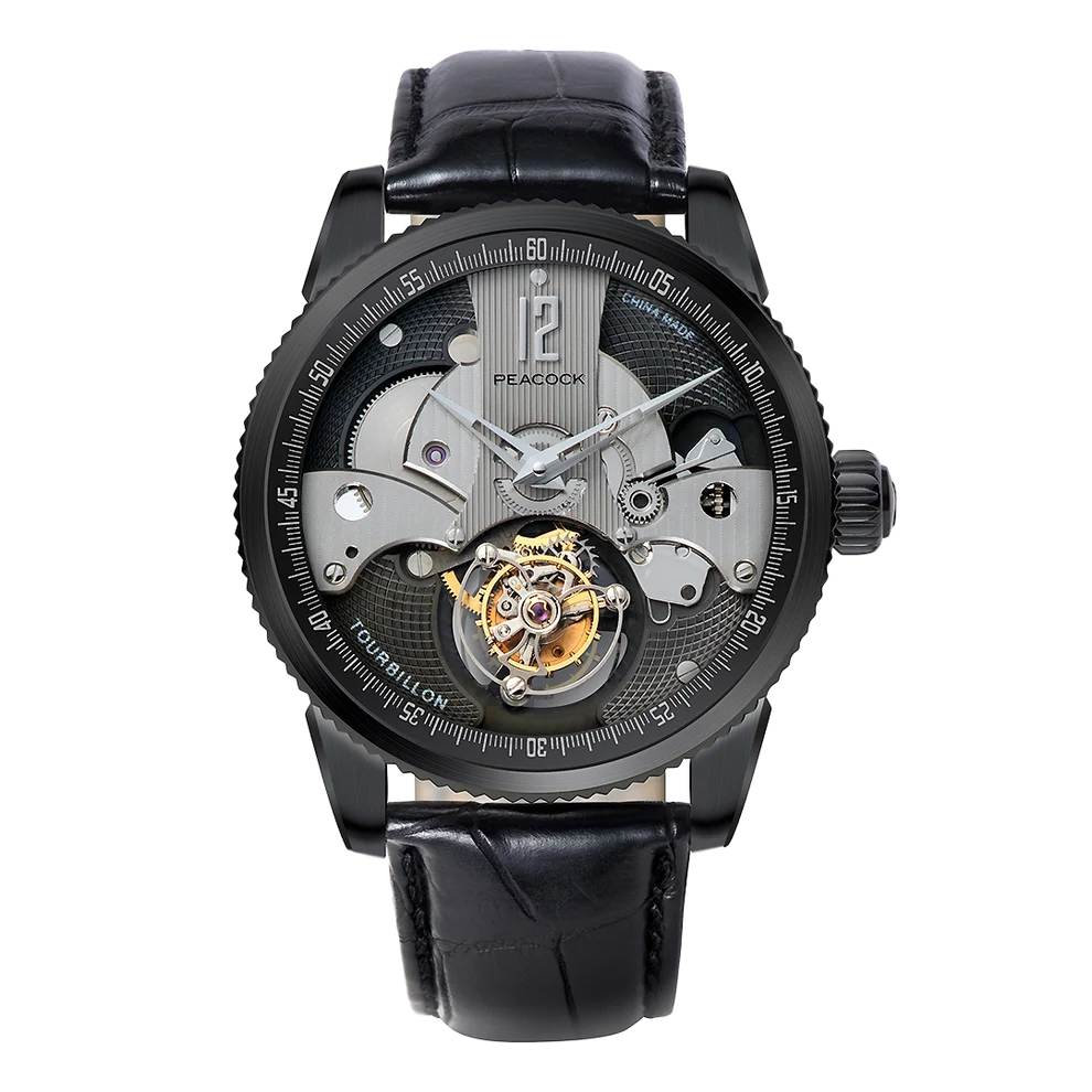 Peacock Witness Off-center Tourbillon Watch