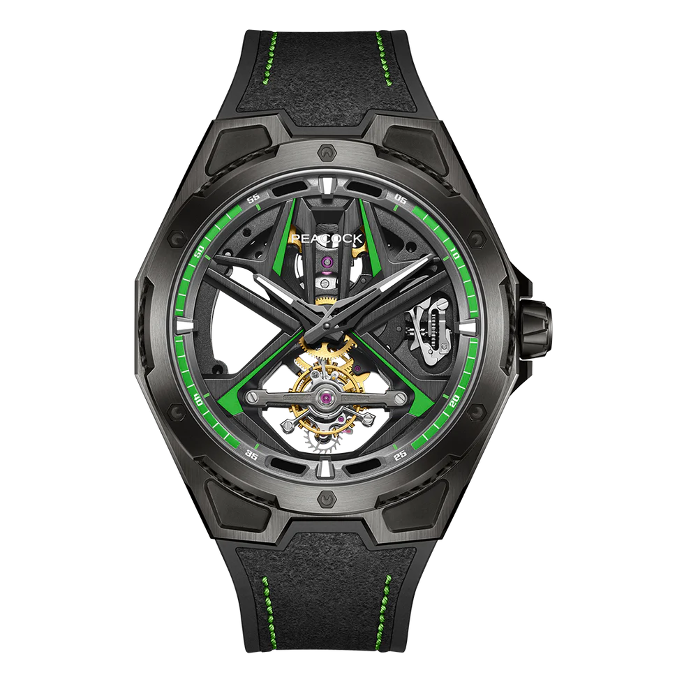 Peacock Top Racing Tourbillon Watch
