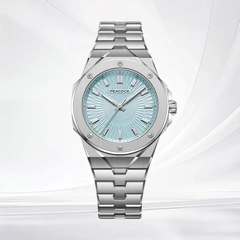 Peacock Plumage Gaze Hand-Made Guilloché Watch [Limited]