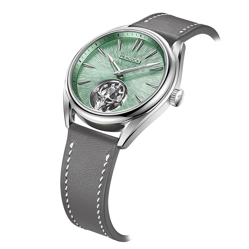 Peacock Divine Craft Hand-Made Micro-Engraved Ultra-Thin Tourbillon Watch [Limited Edition]
