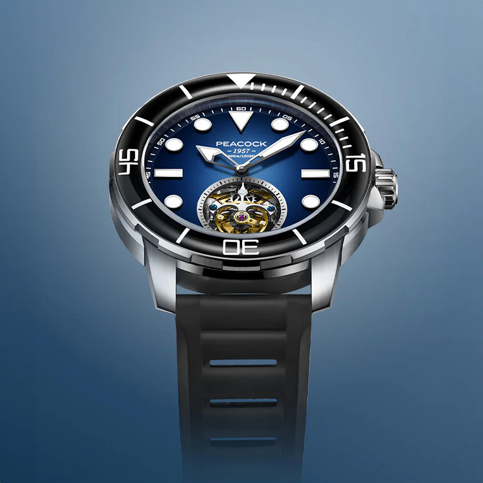 Peacock Ocean Wing Tourbillon Watch Diver 300M