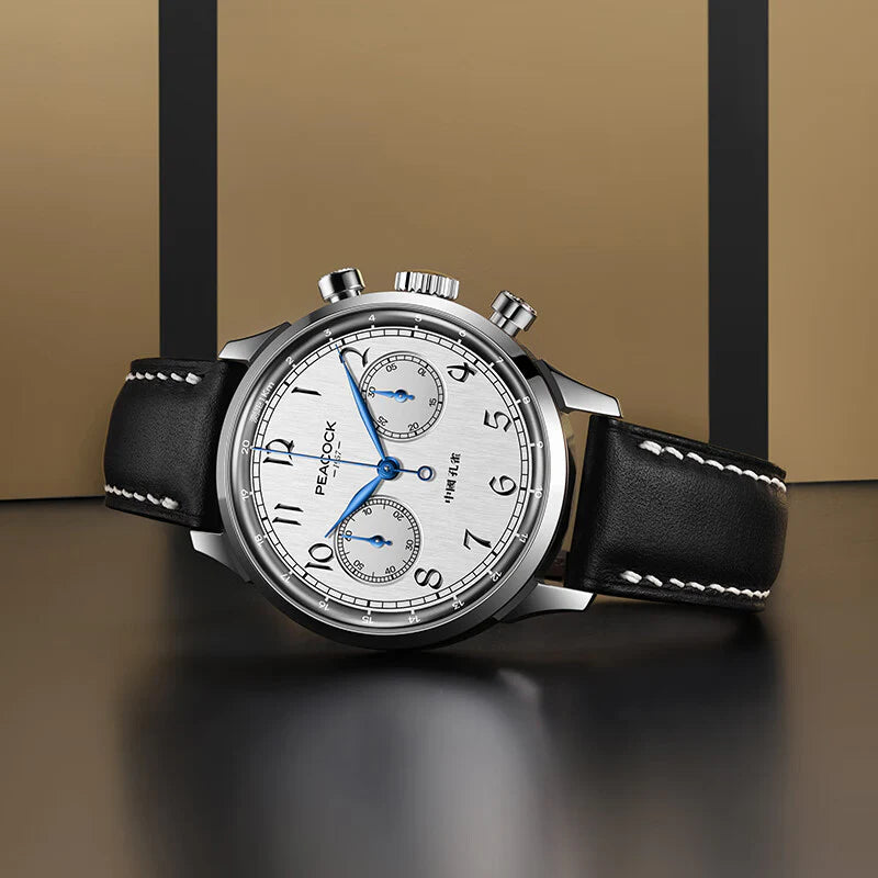Peacock Perfection Classic 1950 Luxury Chronograph Watch [Limited]