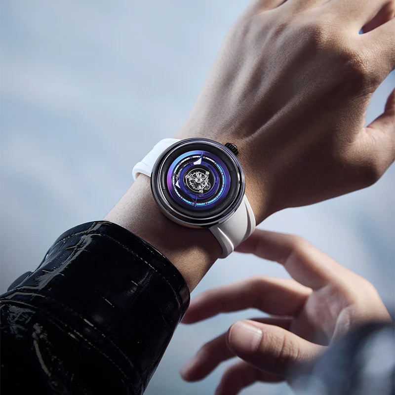Peacock Black Hole Central Tourbillon Watch– Event Horizon Edition