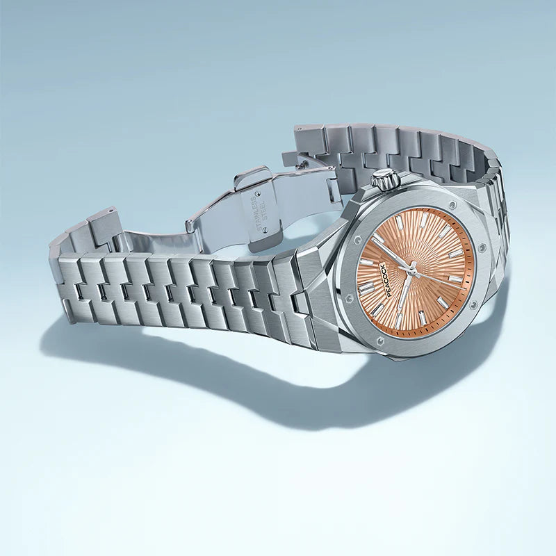 Peacock Plumage Gaze Hand-Made Guilloché Watch [Limited]