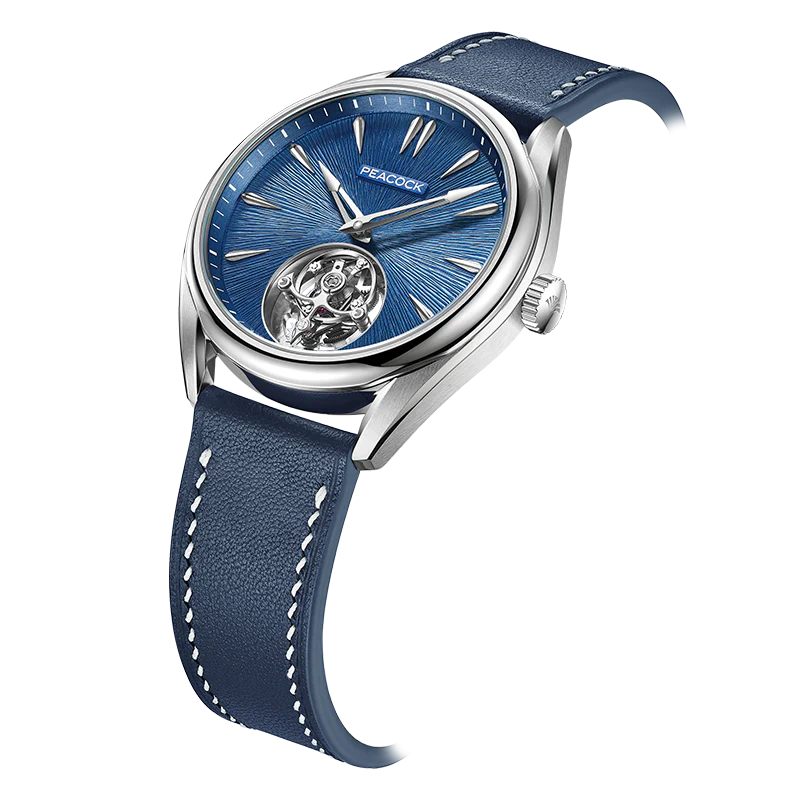 Peacock Divine Craft Hand-Made Micro-Engraved Ultra-Thin Tourbillon Watch [Limited Edition]