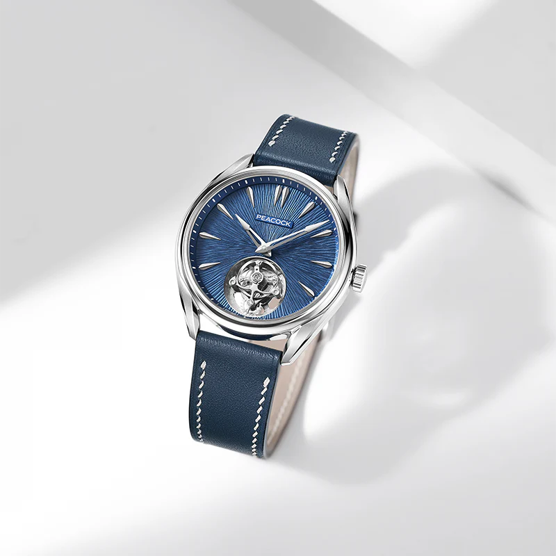 Peacock Divine Craft Hand-Made Micro-Engraved Ultra-Thin Tourbillon Watch [Limited Edition]