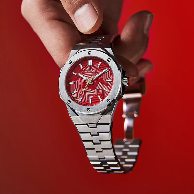 Peacock Plumage Gaze Hand-Made Guilloché Watch - Year of the Horse Special Edition [Limited]
