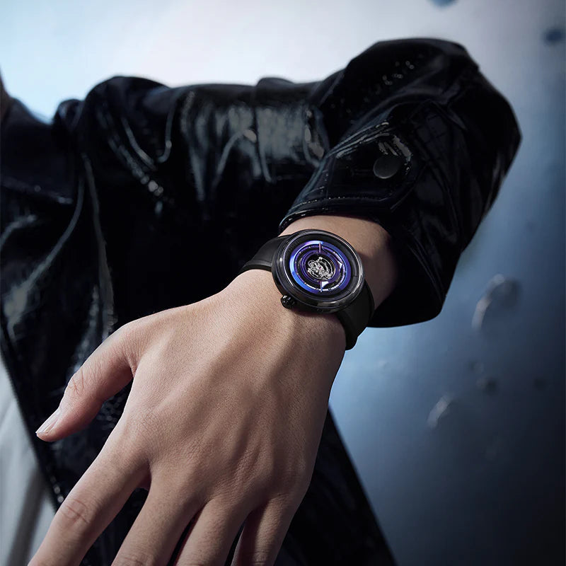 Peacock Black Hole Central Tourbillon Watch– Event Horizon Edition