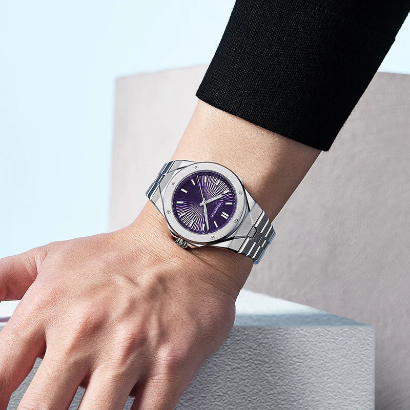 Peacock Plumage Gaze Hand-Made Guilloché Watch [Limited]