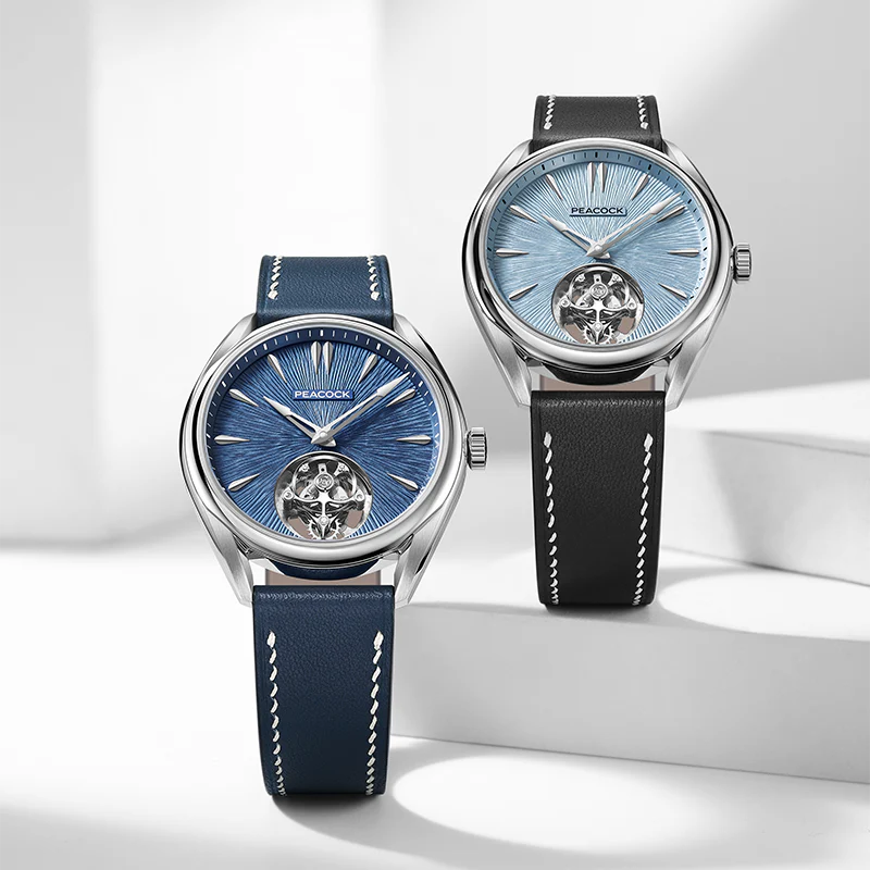 Peacock Divine Craft Hand-Made Micro-Engraved Ultra-Thin Tourbillon Watch [Limited Edition]
