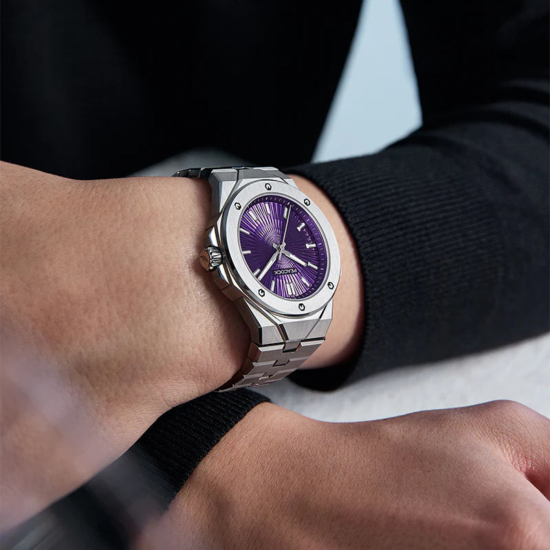 Peacock Plumage Gaze Hand-Made Guilloché Watch [Limited]