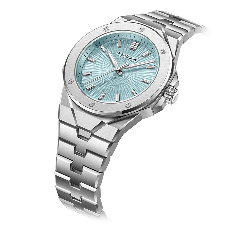 Peacock Plumage Gaze Hand-Made Guilloché Watch [Limited]