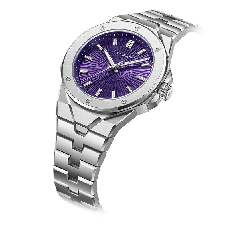 Peacock Plumage Gaze Hand-Made Guilloché Watch [Limited]