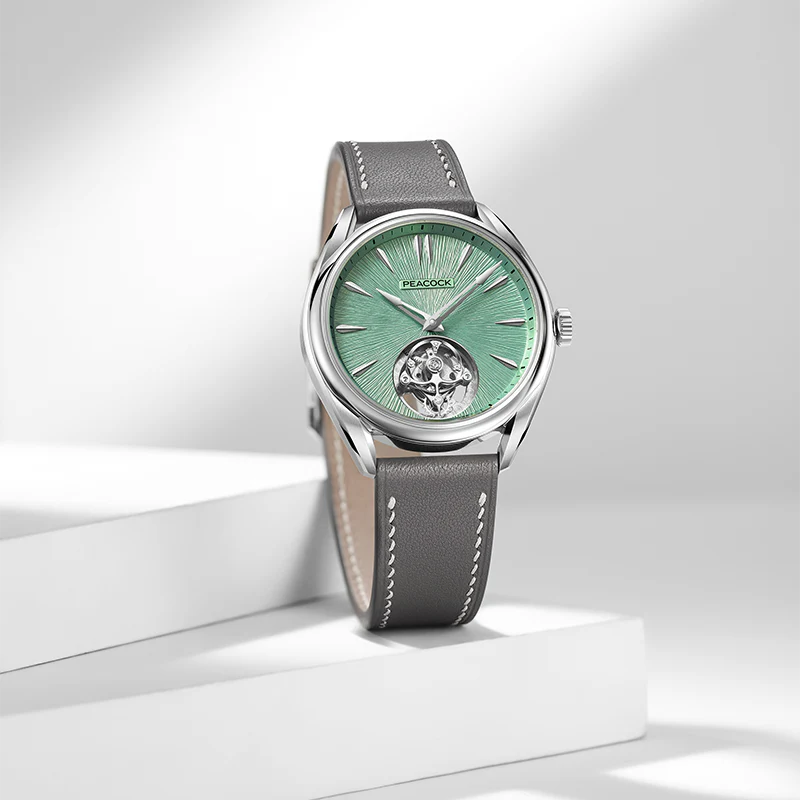 Peacock Divine Craft Hand-Made Micro-Engraved Ultra-Thin Tourbillon Watch [Limited Edition]