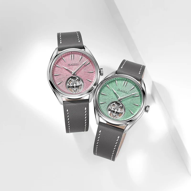 Peacock Divine Craft Hand-Made Micro-Engraved Ultra-Thin Tourbillon Watch [Limited Edition]