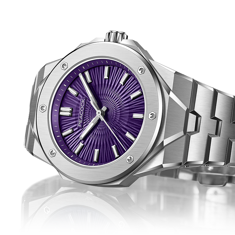 Peacock Plumage Gaze Hand-Made Guilloché Watch [Limited]