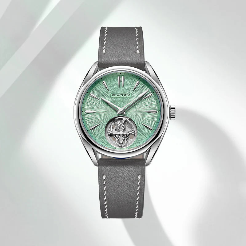 Peacock Divine Craft Hand-Made Micro-Engraved Ultra-Thin Tourbillon Watch [Limited Edition]