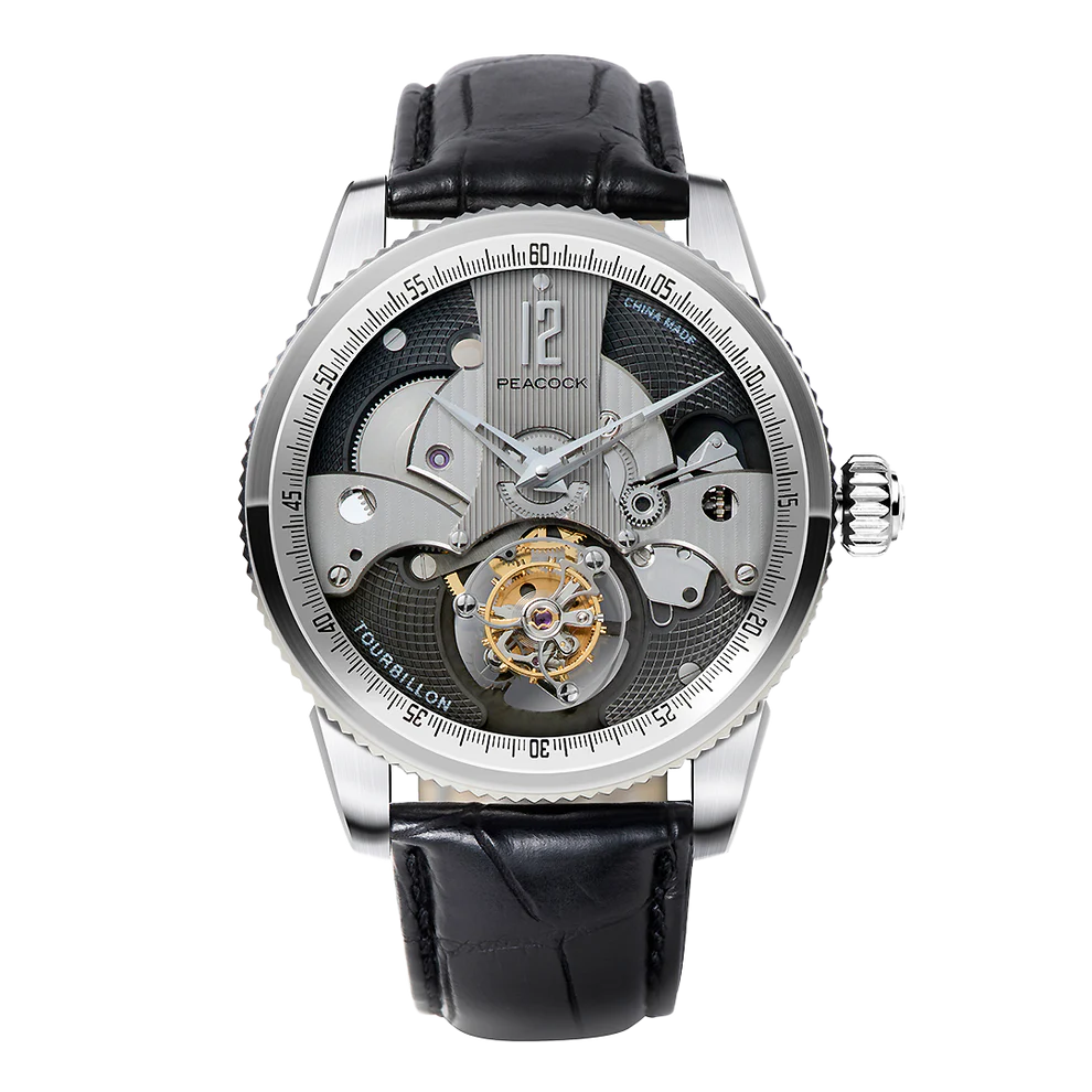 Peacock Witness Off-center Tourbillon Watch