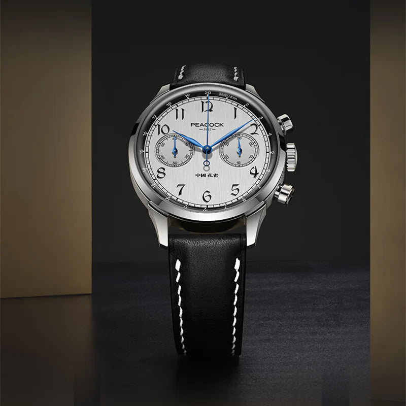 Peacock Perfection Classic 1950 Luxury Chronograph Watch [Limited]