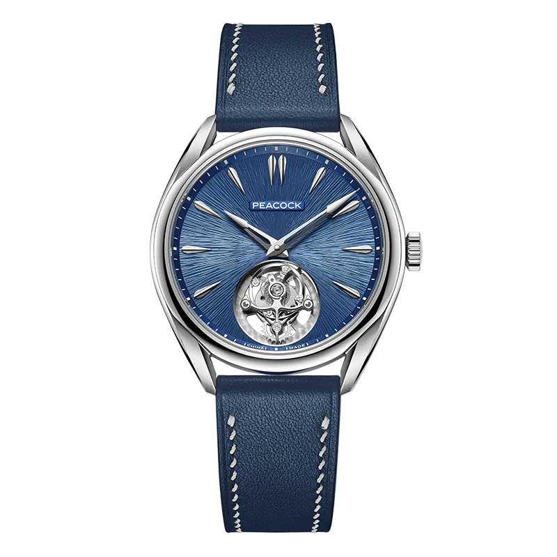 Peacock Divine Craft Hand-Made Micro-Engraved Ultra-Thin Tourbillon Watch [Limited Edition]