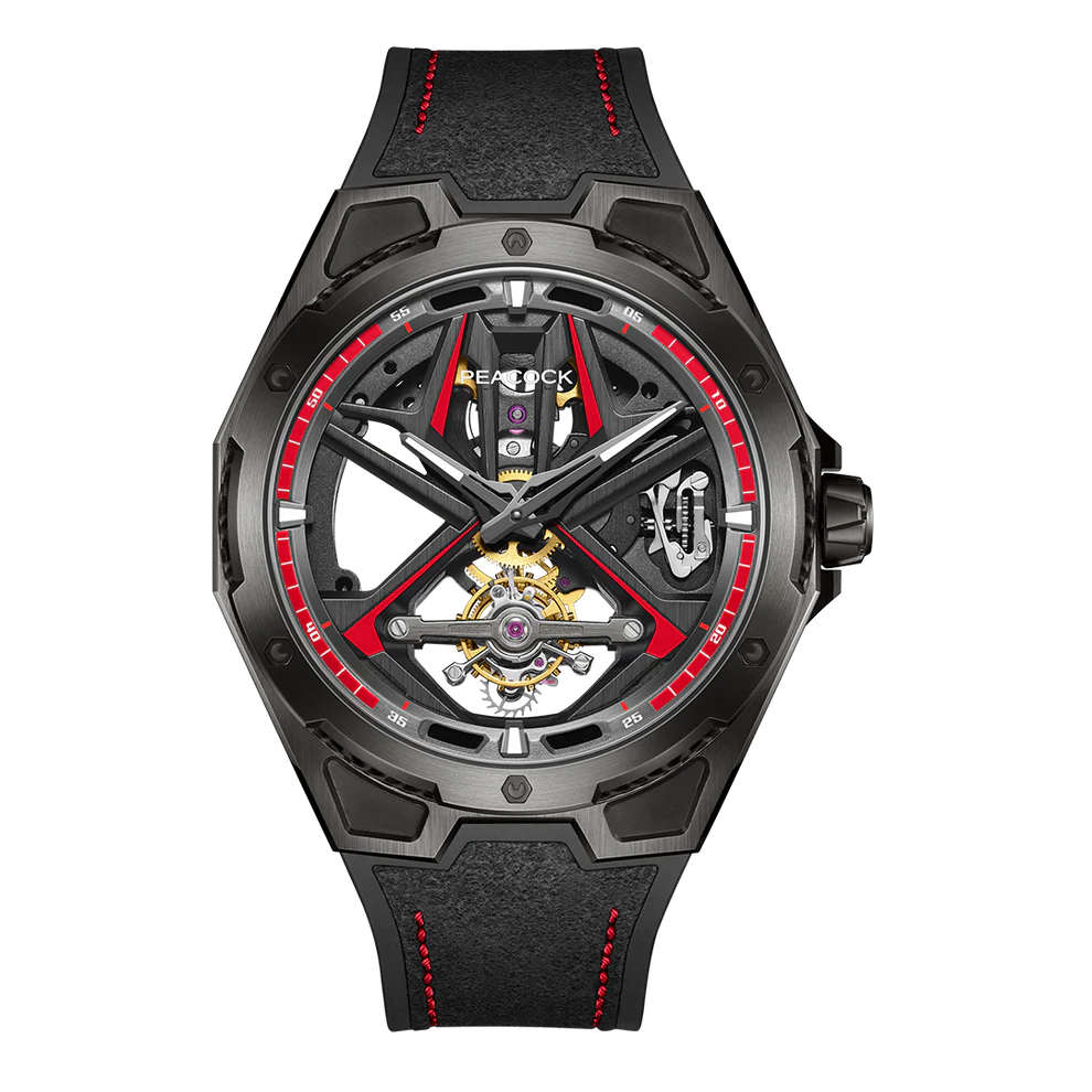 Peacock Top Racing Tourbillon Watch