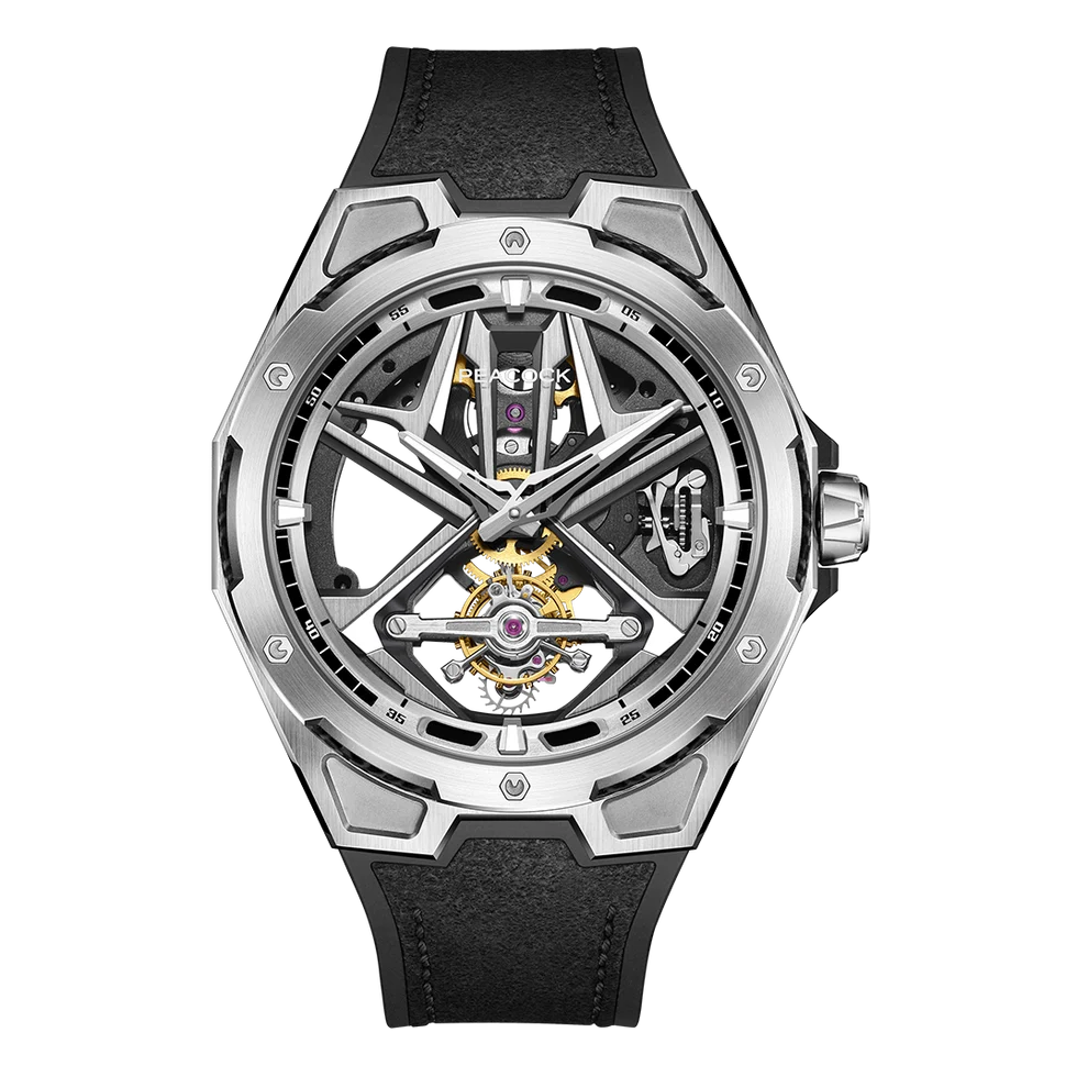 Peacock Top Racing Tourbillon Watch