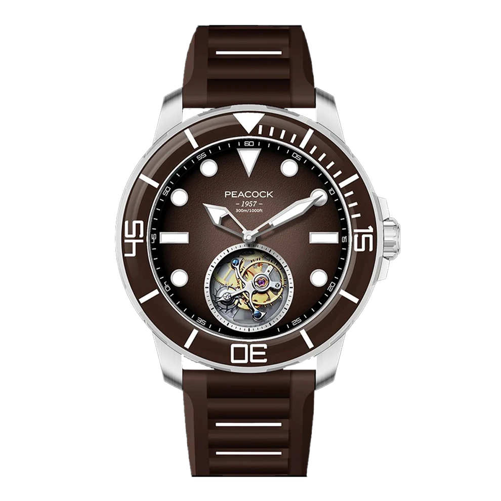 Peacock Ocean Wing Tourbillon Watch Diver 300M