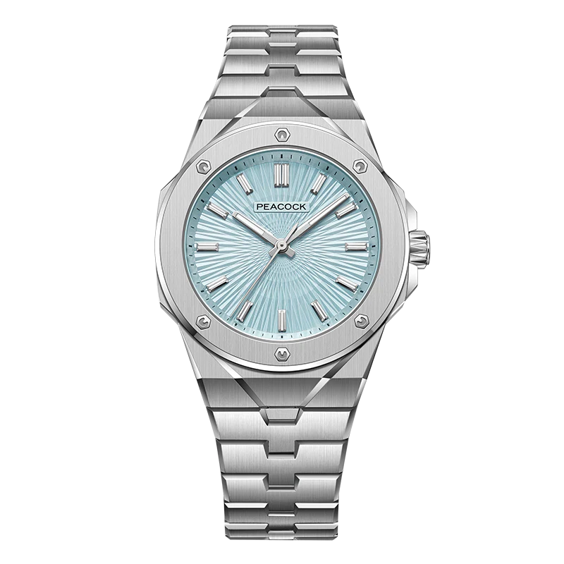 Peacock Plumage Gaze Hand-Made Guilloché Watch [Limited]